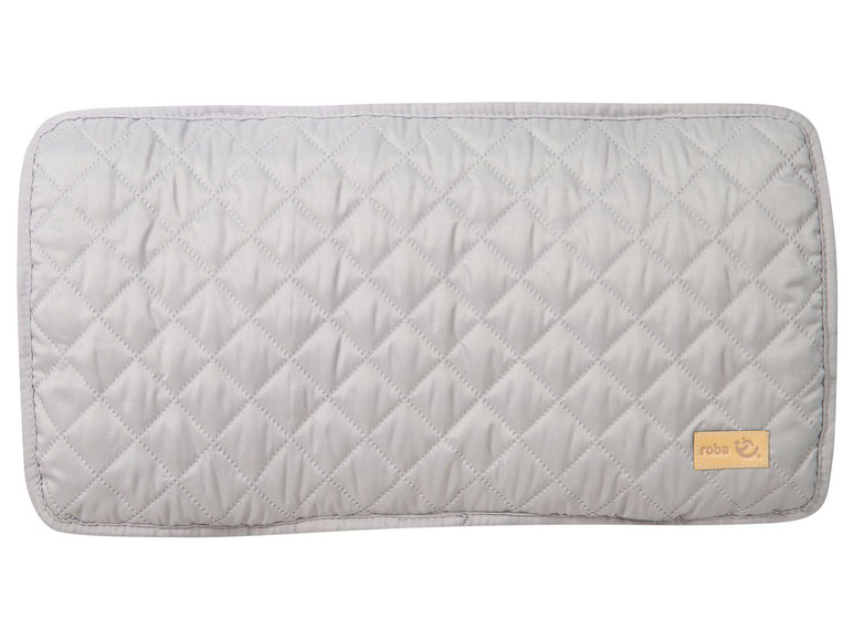 Grauer, gesteppter Matratzenschoner von Roba.