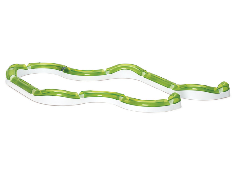 Grüne Katzenbahn mit Tunneln zum Spielen