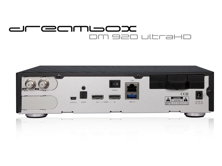 Gehe zu Vollbildansicht: Dreambox DM920 UHD 4K 1x DVB-S2 FBC Tuner E2 Linux PVR Receiver - Bild 3