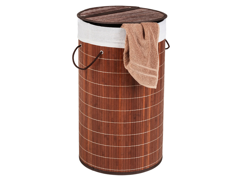 Gehe zu Vollbildansicht: Wenko Wäschetruhe »Bamboo«, 55 l Fassungsvermögen, mit Baumwoll-Wäschesack, aus Bambus - Bild 17