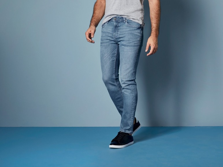 Gehe zu Vollbildansicht: LIVERGY® Jeans Herren, Slim Fit, im 5-Pocket-Style, mit Baumwolle und Elasthan - Bild 3