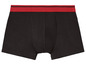 Schwarze Boxershorts mit rotem Bund
