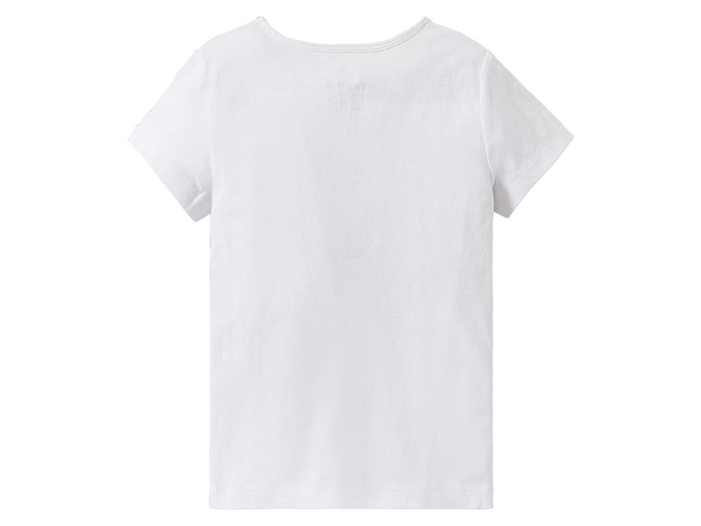 Gehe zu Vollbildansicht: LUPILU® Kleinkinder T-Shirt Mädchen, 2 Stück, eins mit Print, aus reiner Baumwolle - Bild 14