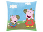 Peppa Pig Kissen mit Peppa und George im Schlamm.