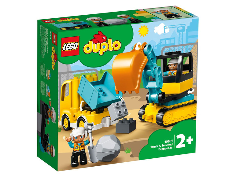 Gehe zu Vollbildansicht: LEGO® DUPLO® »Bagger und Laster«, 19-teilig - Bild 1