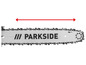 Eine Parkside Sägekette mit Längenangabe.