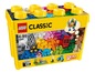 Eine gelbe LEGO Classic Box mit bunten LEGO Steinen und Ideen zum Bauen.