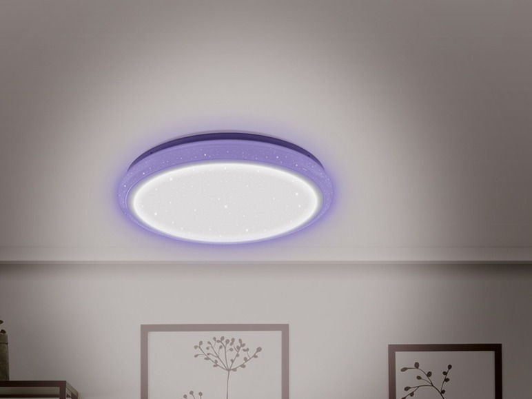 Gehe zu Vollbildansicht: LIVARNO LUX® LED-Deckenleuchte, mit Sternenhimmel und Dekolicht, Dimm- und Farbtonsteuerung - Bild 5