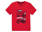 Rotes T-Shirt mit Motorrad-Motiv