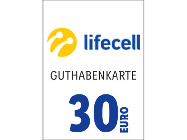 Gehe zu Vollbildansicht: Lifecell Code über 30 EUR - Bild 1