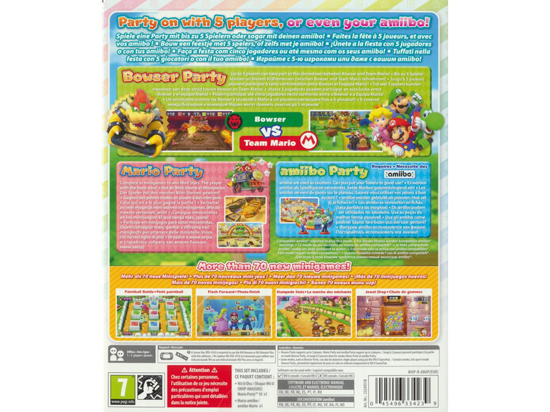 Gehe zu Vollbildansicht: Nintendo Mario Party 10 + amiibo-Figur Mario - Konsole WI-U - Bild 2