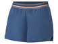 Blaue Sport-Shorts mit elastischem Bund.