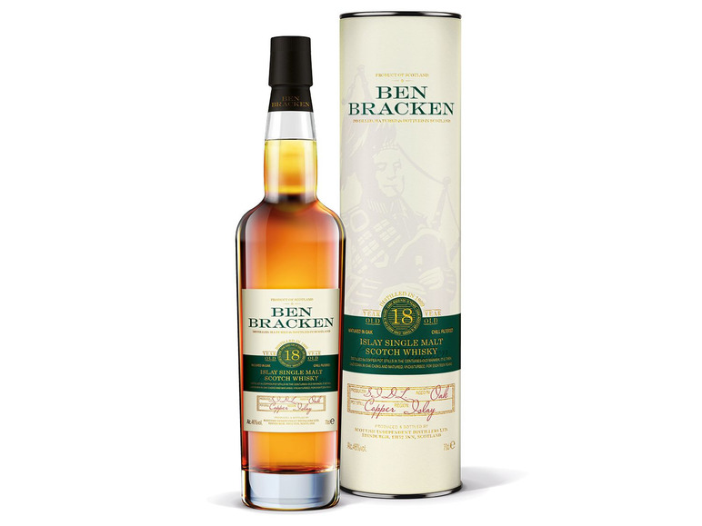 Gehe zu Vollbildansicht: Ben Bracken Islay Single Malt Scotch Whisky 18 Jahre mit Geschenkbox 46% Vol - Bild 1