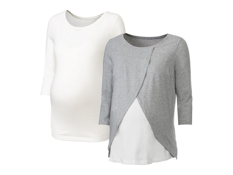 Gehe zu Vollbildansicht: ESMARA® 2 Damen Umstandsshirts, mit Bio-Baumwolle - Bild 12