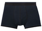 Dunkelblaue Boxershorts mit schwarzem Bund.