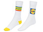 Zwei Paar weiße Socken mit Lidl-Logo.