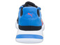 Blaue und schwarze Puma Sneaker mit weißer Sohle.