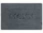 Graue Badematte mit dem Logo 'Mexx'.