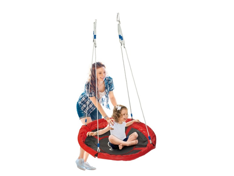 Gehe zu Vollbildansicht: Playtive JUNIOR PLAYTIVE® JUNIOR Nestschaukel, 150 kg Belastbarkeit, mit 4 Seilen, ab 3 Jahren - Bild 3