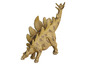 Ein Stegosaurus-Spielzeug mit einem langen Schwanz und Platten auf dem Rücken.