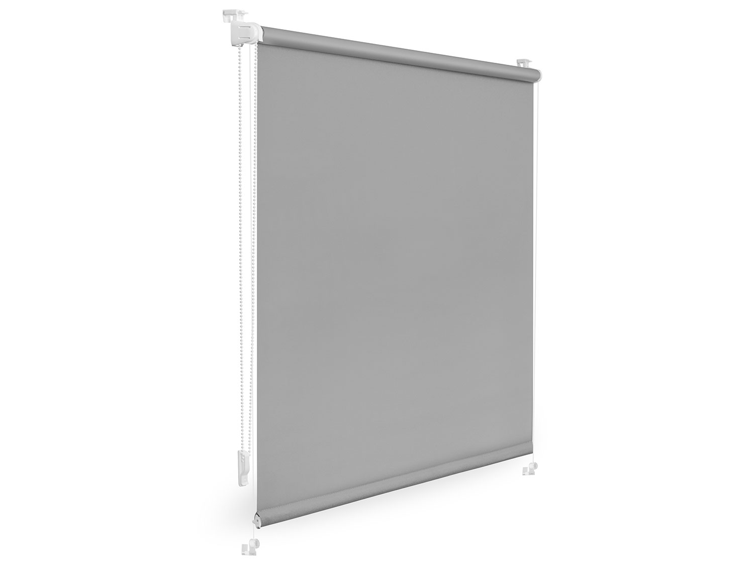 Thumbnail - Lichtblick Rollo Klemmfix, ohne Bohren, verspannt, Verdunkelung (Grau, 70 x 150 cm)