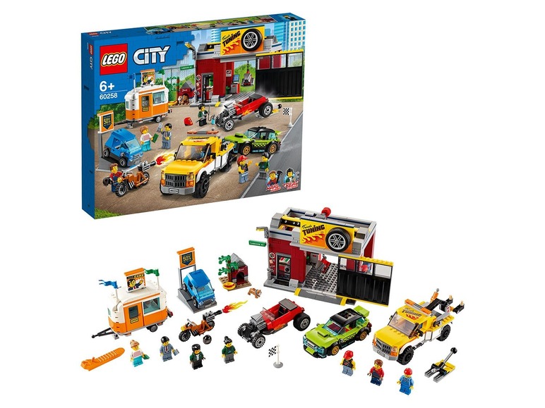 Gehe zu Vollbildansicht: LEGO® City 60258 »Tuning-Werkstatt« - Bild 12