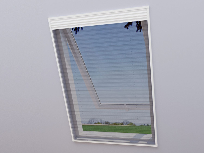 Gehe zu Vollbildansicht: wip 2in1-Dachfenster-Plissee, Sonnen- u. Insektenschutz, Aluminiumprofile, B 110 x H 160 cm - Bild 2