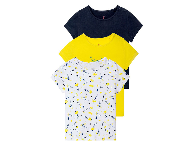 Gehe zu Vollbildansicht: LUPILU® Kleinkinder T-Shirts Mädchen, 3 Stück, mit Print - Bild 32