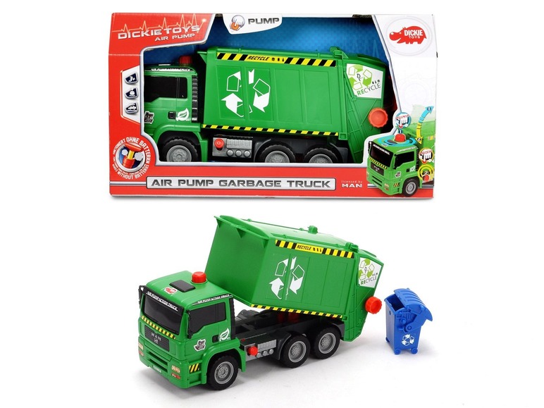 Gehe zu Vollbildansicht: DICKIE Spielzeug-LKW Air Pump Garbage Truck - Bild 5