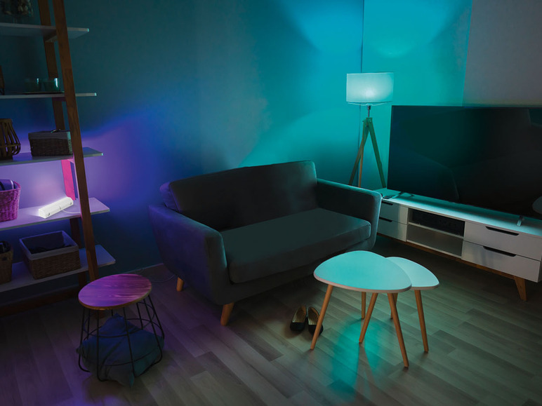 Gehe zu Vollbildansicht: Livarno Home Lichtleiste mit Lichtfarbensteuerung, RGB, LED, Zigbee Smart Home - Bild 11