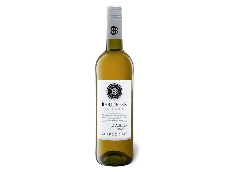 Gehe zu Vollbildansicht: Beringer Chardonnay California trocken, Weißwein 2020 - Bild 1