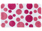 Badematte mit rosa Punkten
