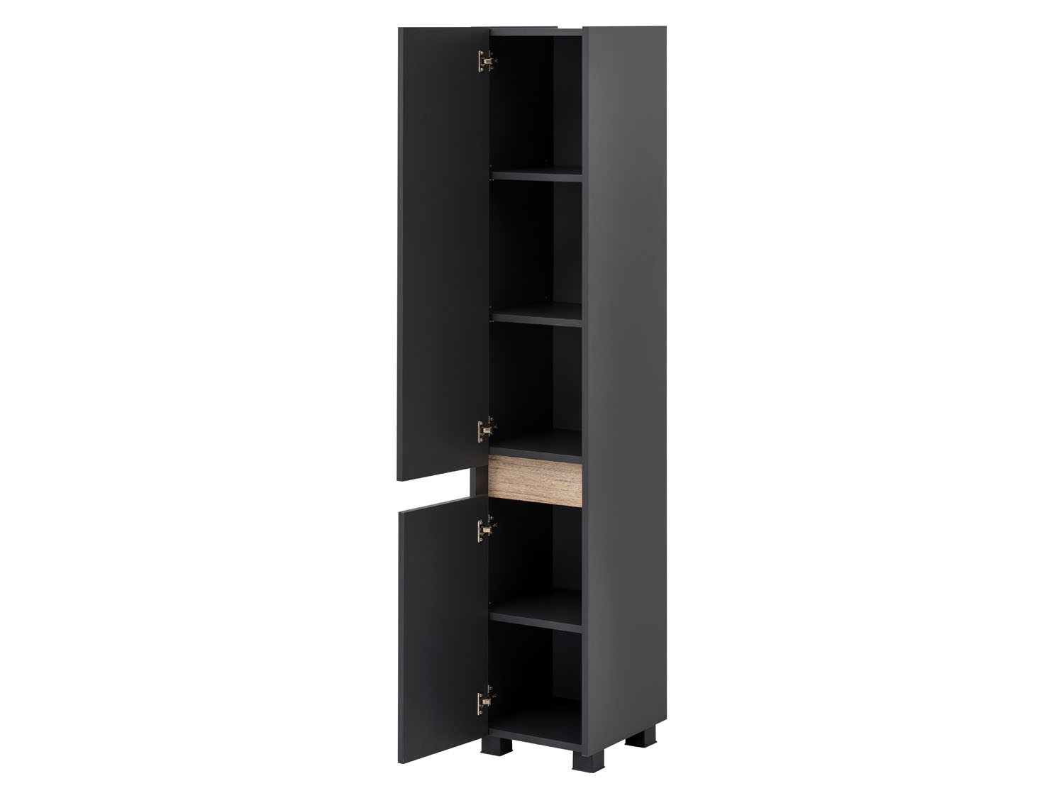 SCHILDMEYER Hochschrank Cosmo (1-türig (Breite 30,2cm), Anthrazit) – Bild 3 von 4