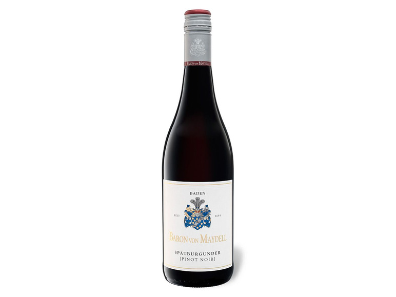 Maydell Spätburgunder 2018 trocken, von Baron QbA Rotwein