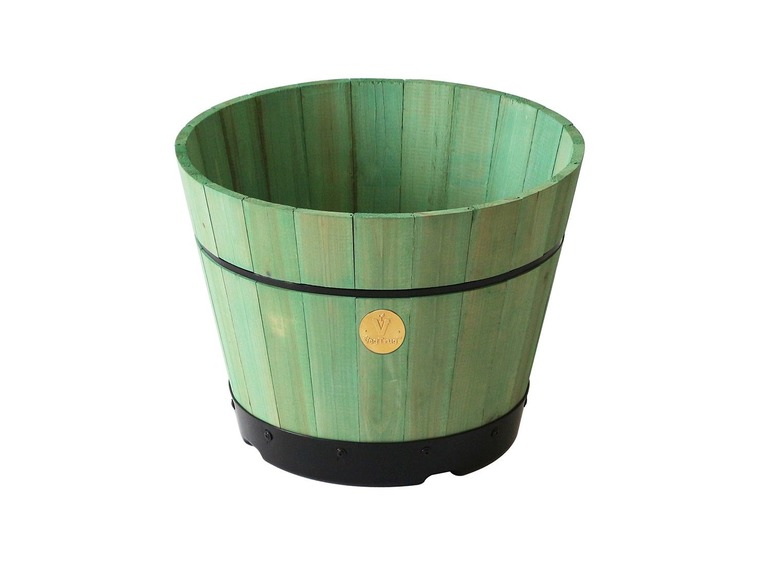 Gehe zu Vollbildansicht: Veg Trug VegTrug Holzfass-Pflanzkübel »Barrel Kit», B 46 cm x H 34 cm, Blumentopf mit Drainage - Bild 5