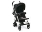 Ein schwarzer Chicco Baby Kinderwagen.