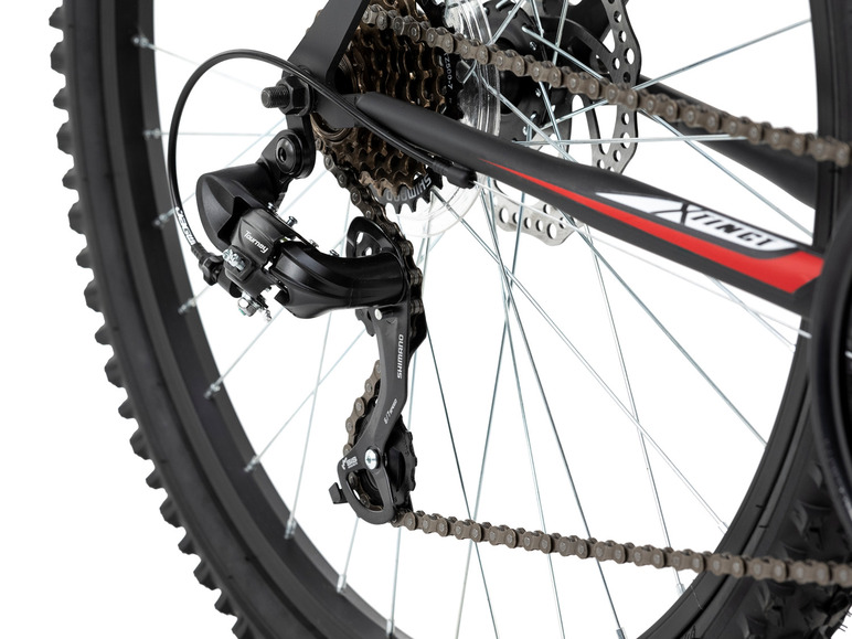 Gehe zu Vollbildansicht: KS Cycling Hardtail MTB 26" Xtinct grau-rot - Bild 7