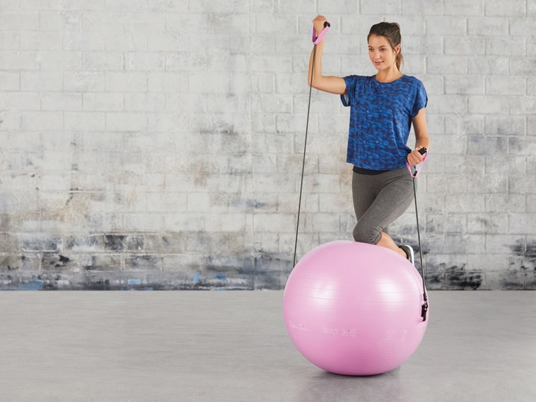 Gehe zu Vollbildansicht: CRIVIT® Gymnastikball, 65 cm Durchmesser, 120 kg Belastbarkeit, mit Trainingsübungen - Bild 11