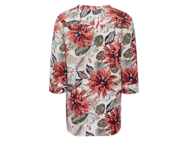 Gehe zu Vollbildansicht: esmara Damen Bluse, leicht tailliert geschnitten, mit Tunikakragen - Bild 4