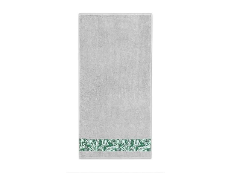 Gehe zu Vollbildansicht: Biberna Duschtuch »Tropical«, 70 x 140 cm, 100% Baumwolle, bunte Bordüre, toniges Webband - Bild 16
