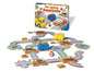 Ravensburger Spiel 'Wir spielen Baustelle' mit LKWs und Bausteinen.