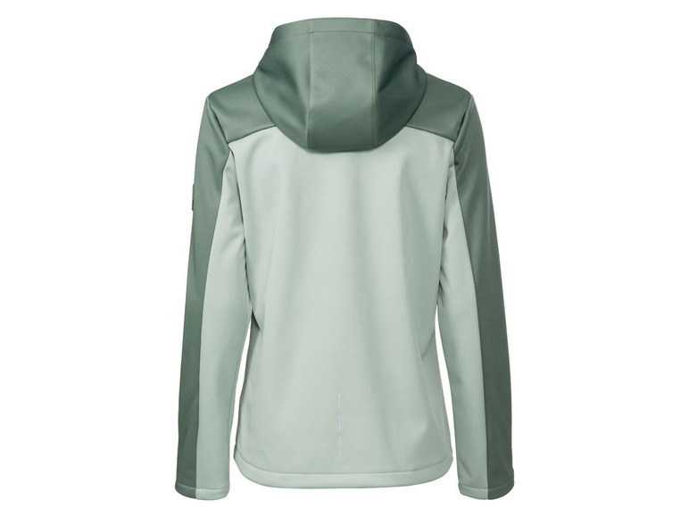 Gehe zu Vollbildansicht: CRIVIT® Softshell Funktionsjacke Damen, mit Kapuze, reflektierende Details, winddicht - Bild 3