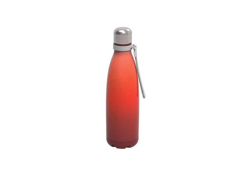 Gehe zu Vollbildansicht: ERNESTO® Isolierflasche, 0,5 l Fassungsvermögen, mit Trageschlaufe, aus Edelstahl - Bild 11