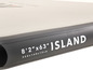 Aufblasbares Stand Up Paddle Board von Island mit den Maßen 8'2'x63'.