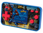 Eine blaue Spider-Man Cyber Arcade Pocket Handheld-Spielkonsole von Lexibook.
