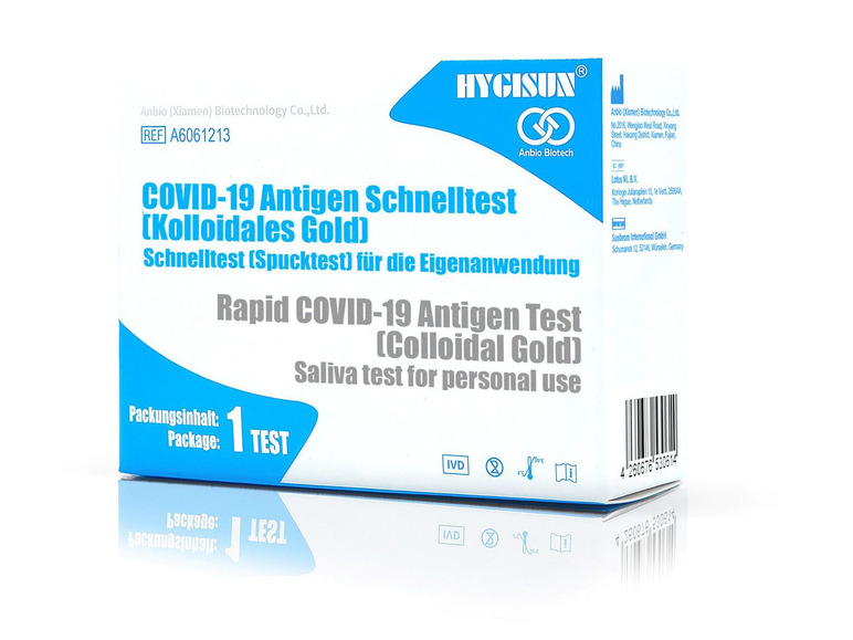 Gehe zu Vollbildansicht: 5er Hygisun COVID-19 Rapid Antigen-Schnelltest (Spucktest) - Bild 1