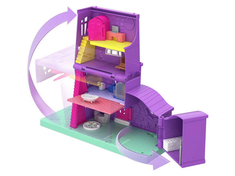 Gehe zu Vollbildansicht: MATTEL Polly Pocket Pollys Haus - Bild 3