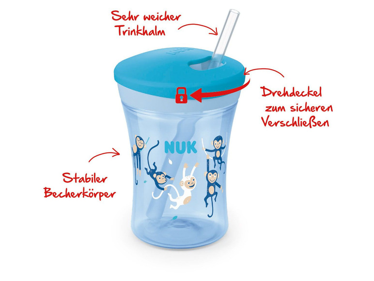 Gehe zu Vollbildansicht: NUK Trinkbecher »Evolution Action Cup Motiv«, 230 ml - Bild 4