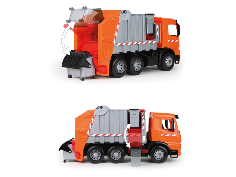 Gehe zu Vollbildansicht: LENA® GIGA TRUCKS Müllwagen »Arocs«, mit Aufklebern, ab 3 Jahren - Bild 3