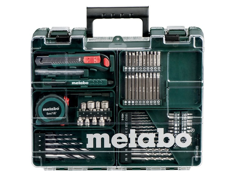 Gehe zu Vollbildansicht: Metabo Metabo Akku-Bohrschrauber-Set BS 14.4 14,4 V 2 Ah 80-tlg. - Bild 3